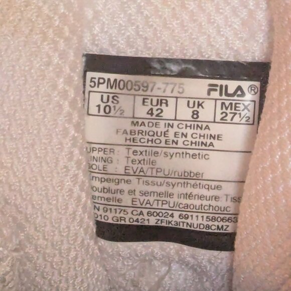 Fila Axilus Tie Dye Energized Tennis/Pickleball Women' Athletic Shoes - Picture 8 of 8